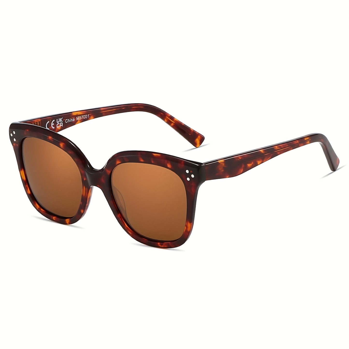 ZENOTTIC Polarized Glasses Women Trendy: Square Designer Acetate Glasses - Retro Shades For Vacation UV400 Protection