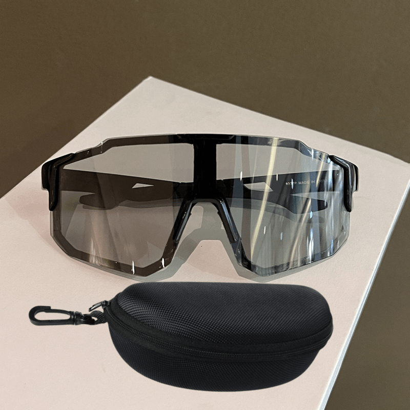 New Unisex Color-Changing Glasses with Interchangeable Polarized\u002FMirror Lenses - Stylish ABS Frame & PC Lens