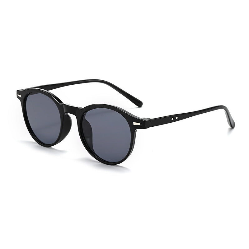 Men's Retro Round Tortoiseframe-Style Fashion Glasses - Polarized Anti-Blue Light Non-Prescription Glasses