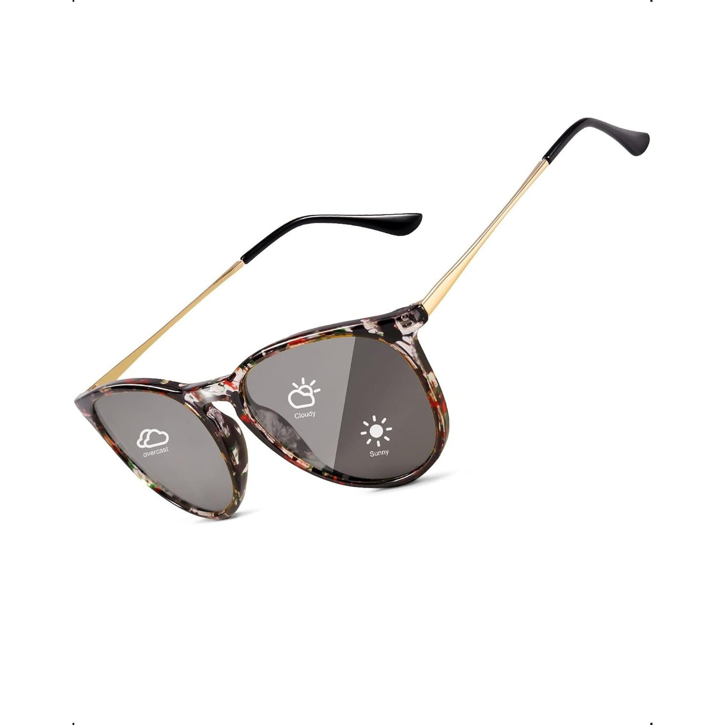 Women'S Photochromic Glasses with Polarized Lenses – Protection, Reduce Eye Fatigue