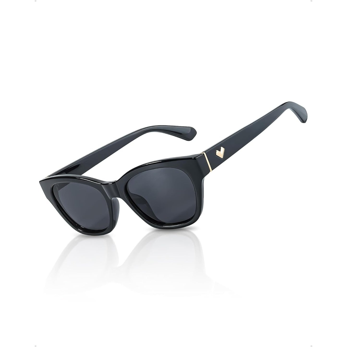 Small Polarized Glasses for Women Trendy Classic Cat Eye Glasses for Narrow Face with UV400 Protection LS2315