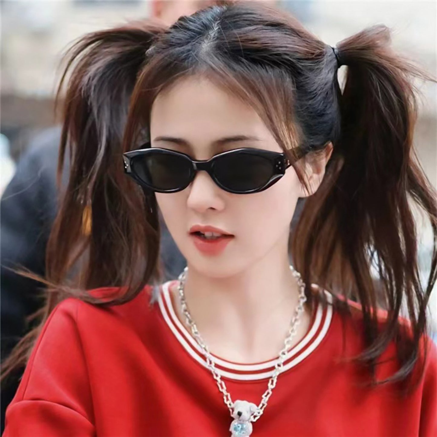 MYIAUR Chic Retro Cat Eye Glasses for Women & Men - Y2K Inspired Small Face Frame