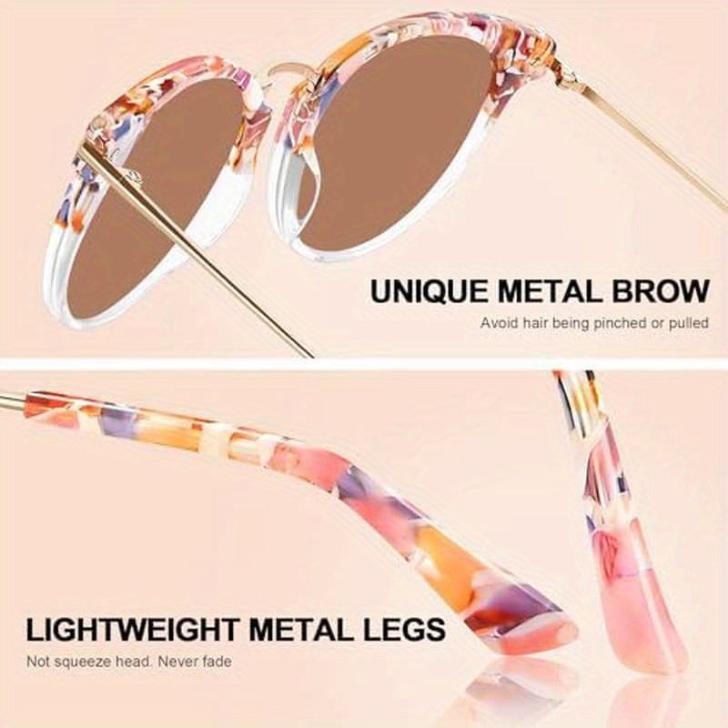 Women'S Retro Cat Eye Fashion Glasses - Vintage Hollywood Glamour Glasses with Metallic Bridge