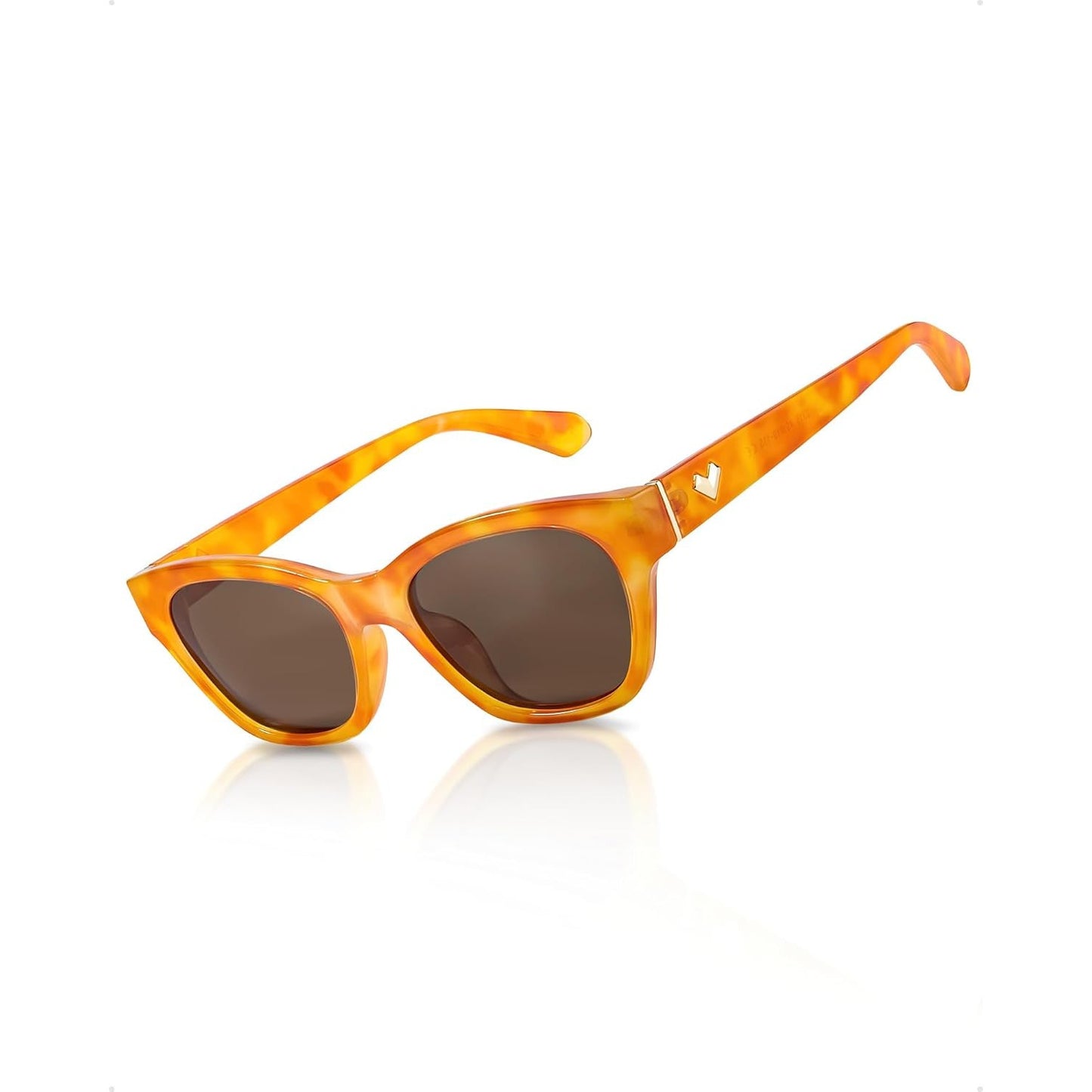 Small Polarized Glasses for Women Trendy Classic Cat Eye Glasses for Narrow Face with UV400 Protection LS2315