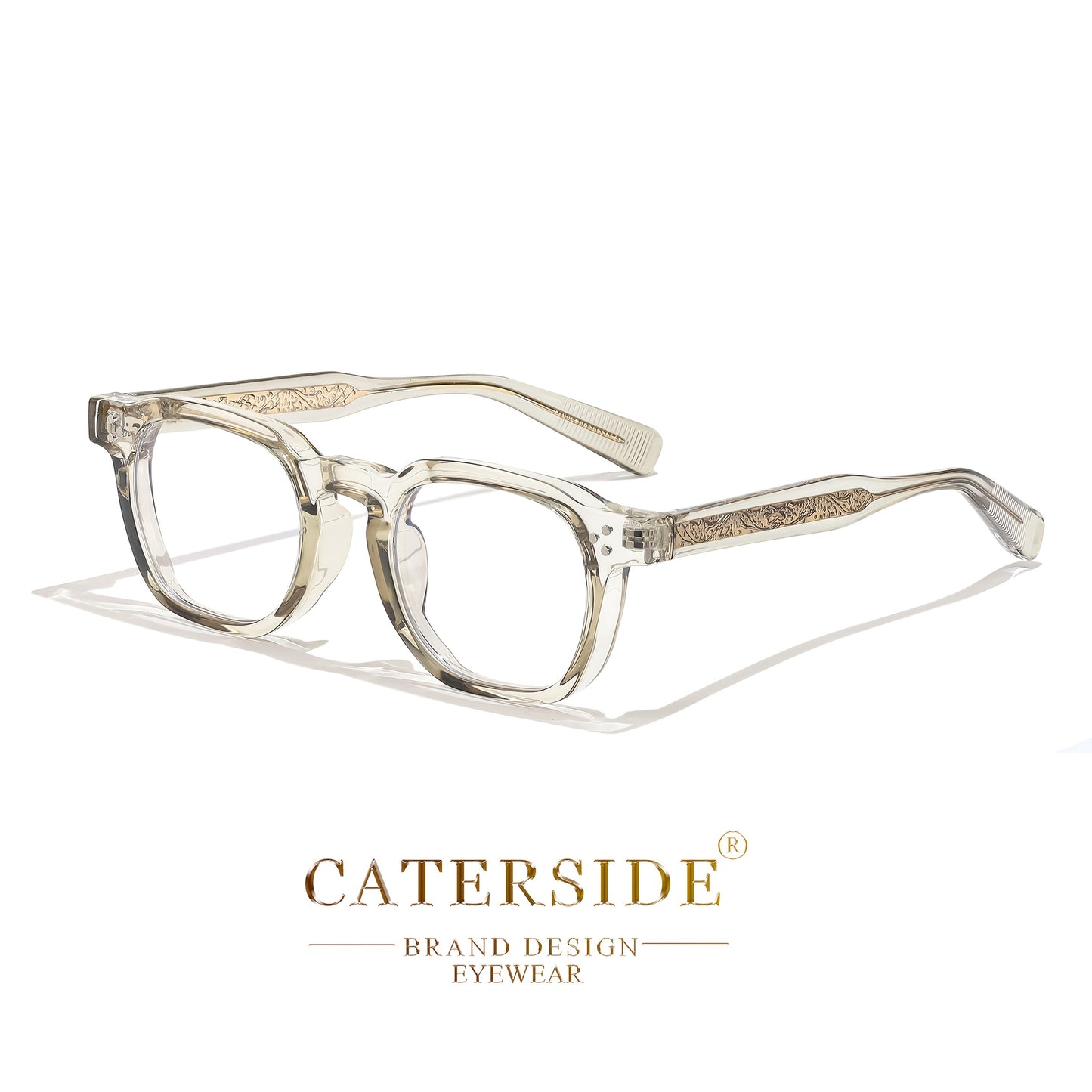 Trendy Fashion Glasses Trendy Fashion Square TR Frame Glasses | Anti Blue Light Lens