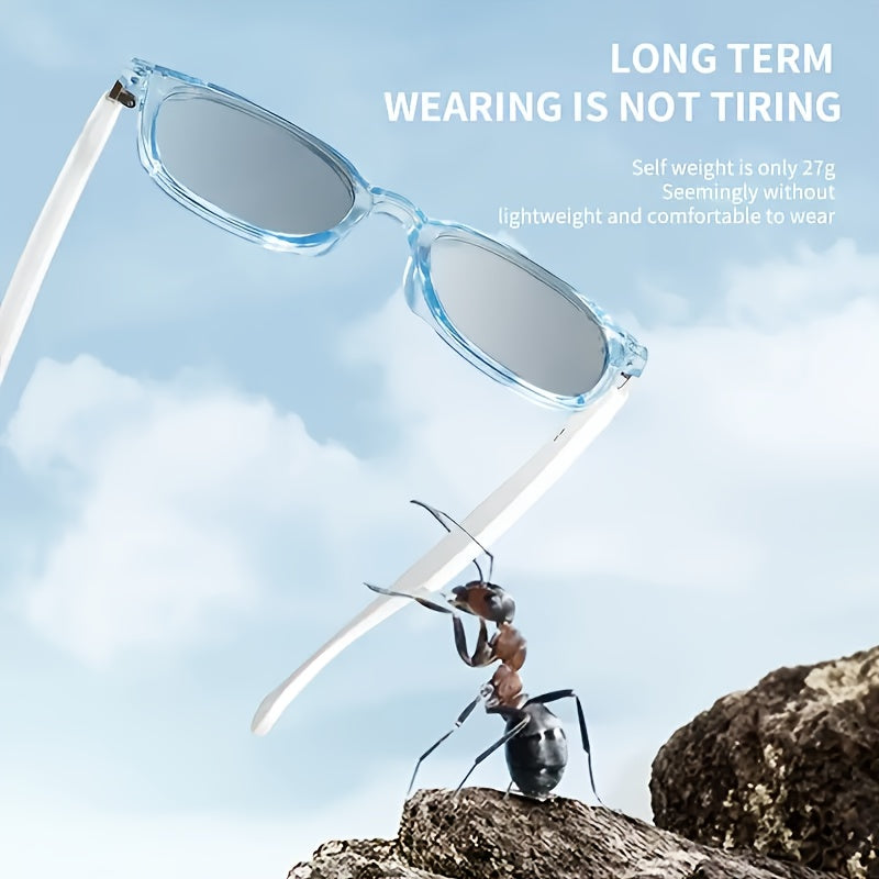 Women's Smart Color-Changing Glasses with Blue Light Blocking & Protection