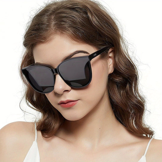 Women'S Cat Eye Glasses - Polarized Oversized Vintage Fashion Shades with 99.99% UV400 Protection - Retro Chic Eyewear for Driving