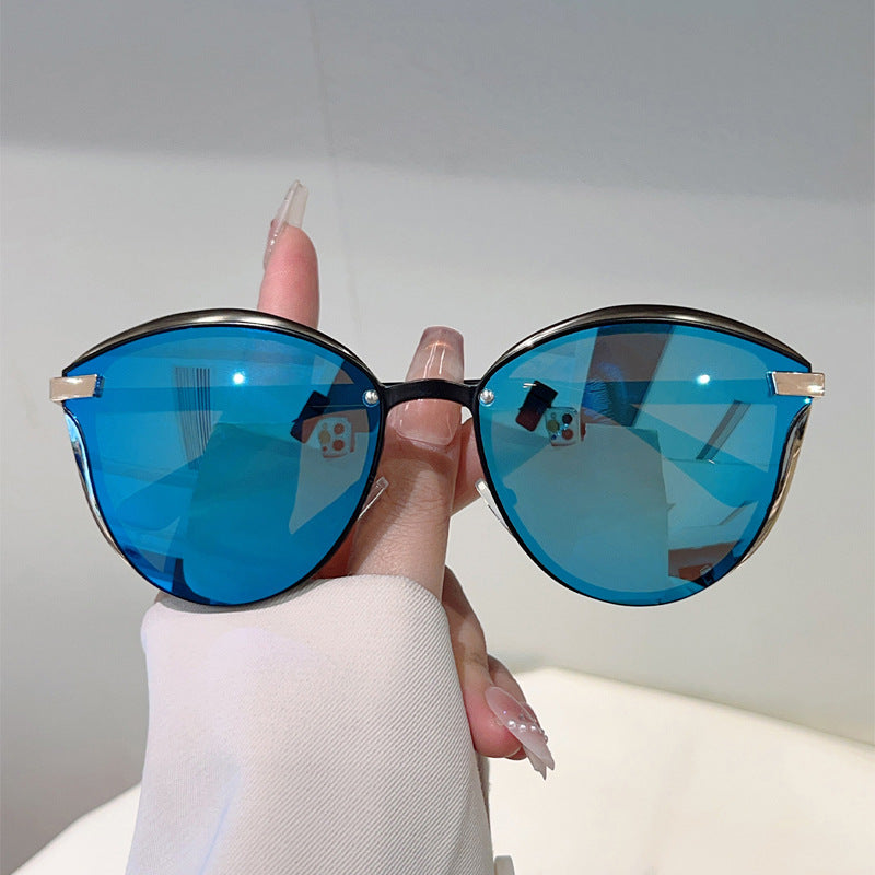 Women'S Anti-Glare Polarized Fashion Glasses - Cat Eye Glasses with Dark Tinted lenses
