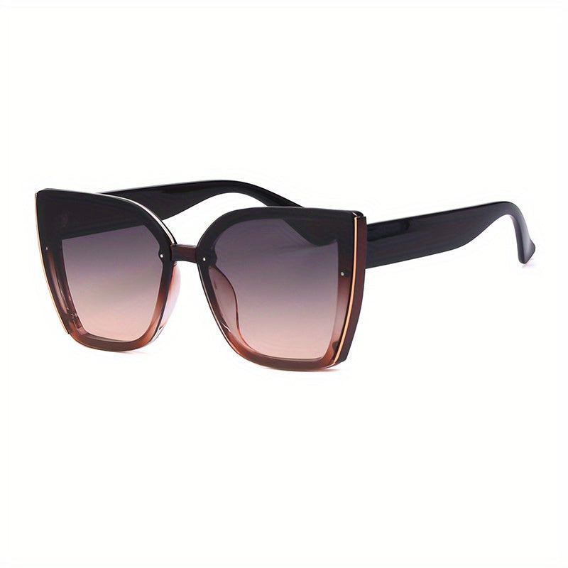 Stylish Large Frame Women'S Cat-Eye Fashion Glasses - Korean Style Oversized Cat-Eye Lenses