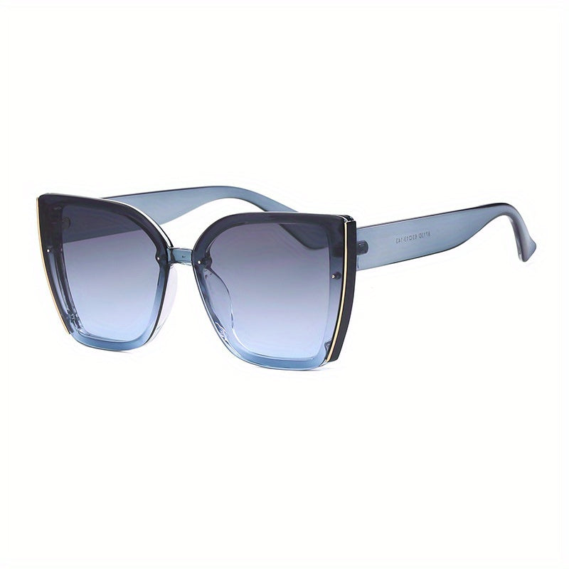 Stylish Large Frame Women'S Cat-Eye Fashion Glasses - Korean Style Oversized Cat-Eye Lenses